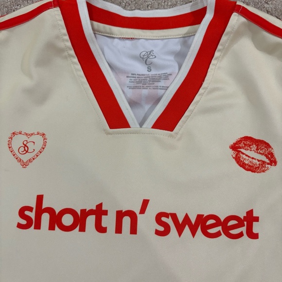 SABRINA CARPENTER Short n' Sweet Soccer Jersey Small - Picture 5 of 13